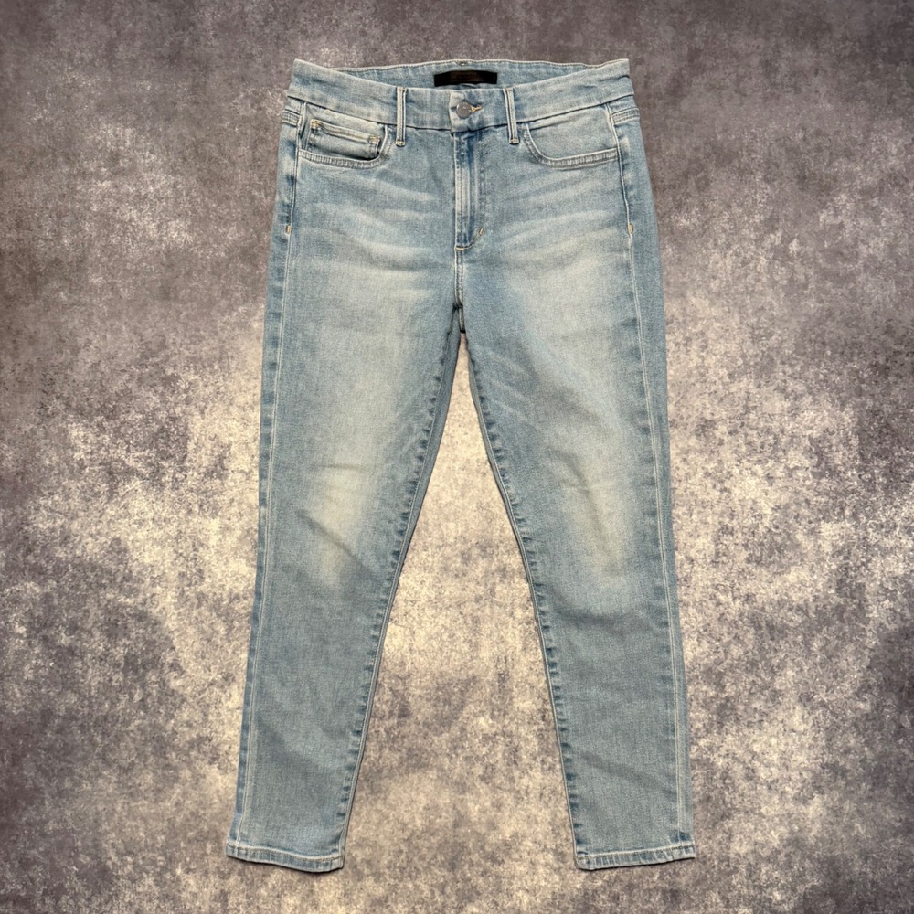 Joe's Jeans The Icon Mid Rise Skinny Crop Jean Women 29 Light Wash Stretch Ankle